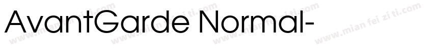 AvantGarde Normal字体转换